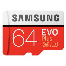 Samsung EVO Plus microSDXC 64GB V30 UHS-I U1 + Adapter (EU Blister)