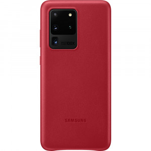 Samsung Kožený Kryt pro Galaxy S20 Ultra 5G Red