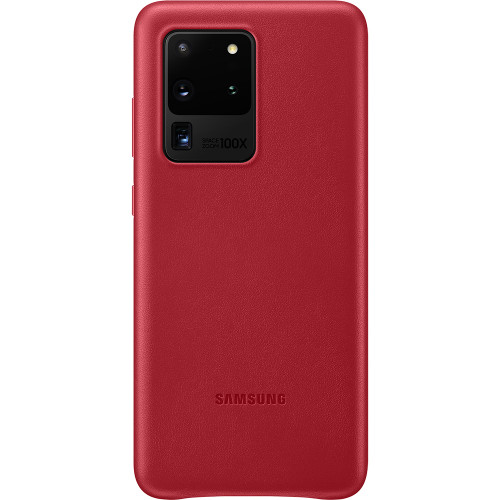 Samsung Kožený Kryt pro Galaxy S20 Ultra 5G Red