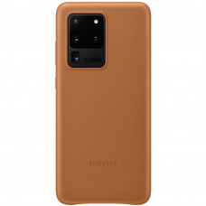 Samsung Kožený Kryt pro Galaxy S20 Ultra 5G Brown