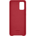 Samsung Kožený Kryt pro Galaxy S20+ Red