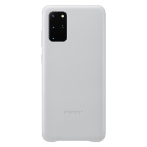 Samsung Kožený Kryt pro Galaxy S20+ Silver