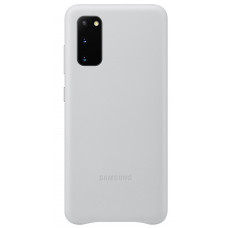 Samsung Kožený Kryt pro Galaxy S20 Silver