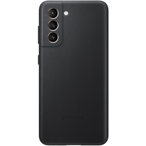 Samsung Kožený Kryt pro Galaxy S21 5G Black