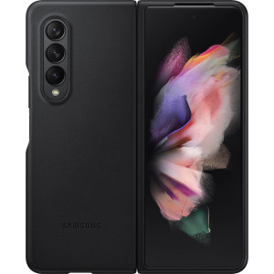 Samsung Kožený Kryt pro Galaxy Z Fold3 Black