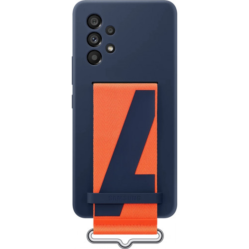 Samsung Silikonový Kryt s Poutkem pro Galaxy A53 5G Navy