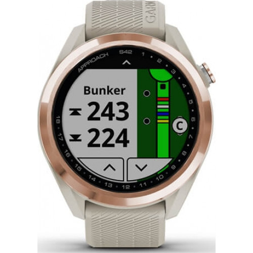 Garmin Approach S42 Rose Gold with Light Sand Band