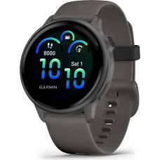 Garmin vívoactive 6 Slate with Pebble Gray Band