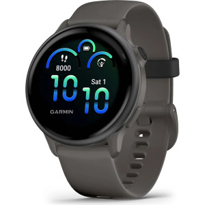 Garmin vívoactive 6 Slate with Pebble Gray Band