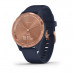 Garmin vívomove 3S Rose Gold Stainless Steel Bezel with Navy Case and Silicone Band (Eco Box)