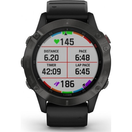 Garmin fēnix 6 Sapphire Edition Carbon Gray DLC with Black Band