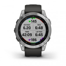 Garmin fēnix 7 Standart Edition Silver with Graphite Band