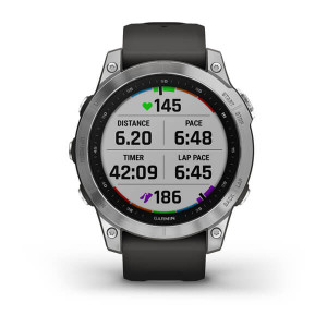 Garmin fēnix 7 Standart Edition Silver with Graphite Band