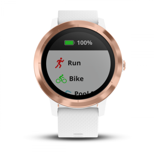 Garmin vívoactive 3 White with Rose Gold Hardware (Eco Box)