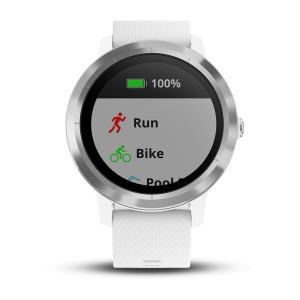 Garmin vívoactive 3 White with Silver Hardware (Eco Box)