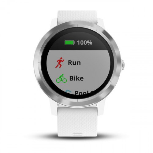 Garmin vívoactive 3 White with Silver Hardware (Eco Box)