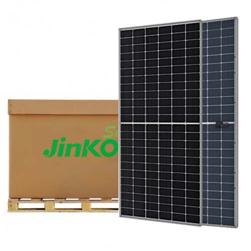 Jinko Solar Tiger Pro 72HC-BDVP stříbrný rám 545Wp Bifacial Dual Glass - oboustranný solární fotovoltaický panel - 30 let záruka výkonu - - 36ks/paleta