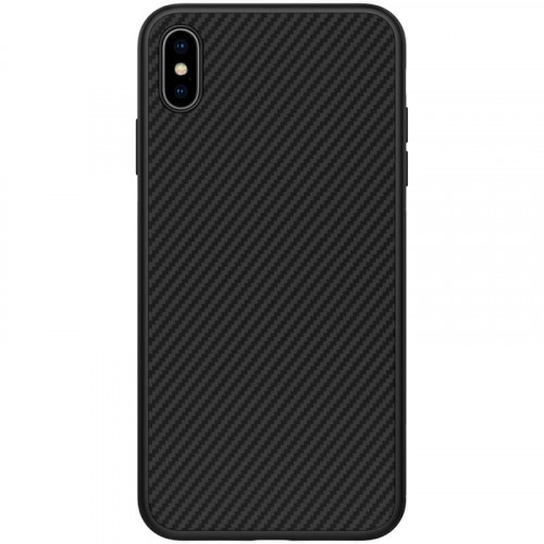 Nillkin Synthetic Fiber Ochranný Zadní Kryt Carbon Black pro iPhone Xs Max