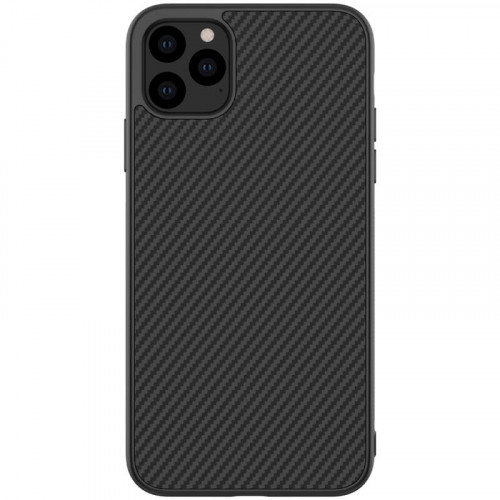 Nillkin Synthetic Fiber Ochranný Zadní Kryt pro iPhone 11 Pro Max Carbon Black