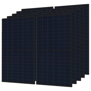 Risen PREMIUM Full Black 390Wp - solární fotovoltaický panel - komplet černý - 25 let záruka výkonu - 10ks/bal