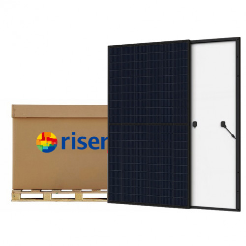 Risen PREMIUM Full Black 390Wp - solární fotovoltaický panel - komplet černý - 25 let záruka výkonu - 36ks/paleta