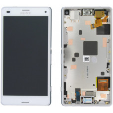 LCD Displej + Dotykové sklo Sony Xperia Z3 Compact D5803 White - originál (bulk)