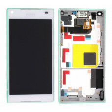 LCD Displej + Dotykové sklo Sony Xperia Z5 Compact E5803 White - originál (bulk)
