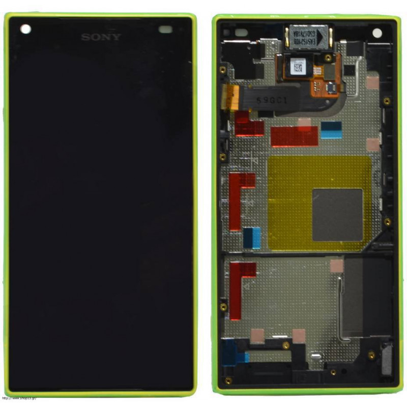 LCD Displej + Dotykové sklo Sony Xperia Z5 Compact E5803 Yellow - originál (bulk)
