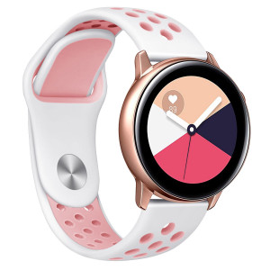 Tactical 249 Double Silikonový Řemínek 22mm White/Pink (EU Blister)