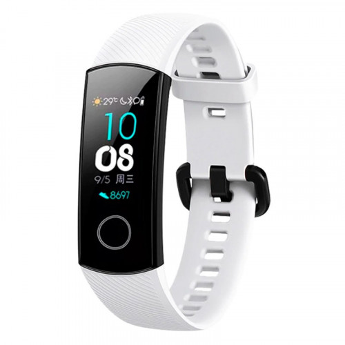 Tactical 443 Silikonový Řemínek pro Honor Band 4/5 White (EU Blister)