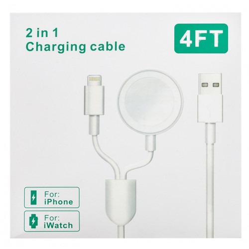 Tactical USB Nabíjecí kabel 2v1 Lightning a pro Apple Watch 1/2/3/4 (EU Blister)