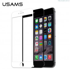 USAMS Tvrzené Sklo 3D White pro iPhone 6 Plus / 6s Plus