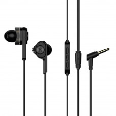 Dual Dynamic Drivers Earphones UiiSii BA-T6 mini jack 3,5mm Black