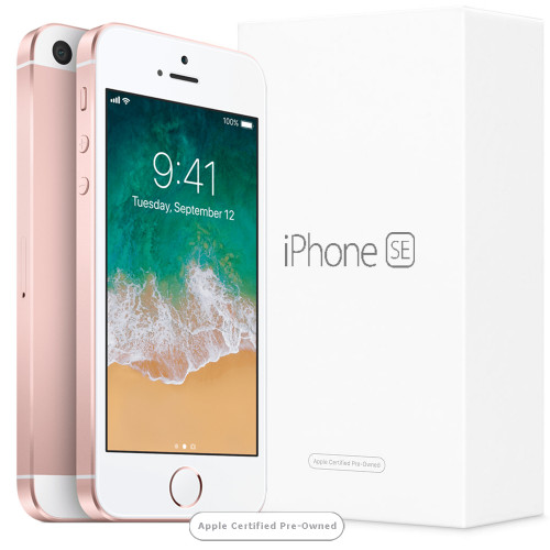 Apple iPhone SE 128GB Rose Gold (Apple Certified Pre-Owned)
