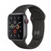 Apple Watch Series 5 • GPS + Cellular • 40mm pouzdro z vesmírně šedého hliníku • Černý sportovní řemínek – S/M a M/L