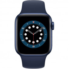 Apple Watch Series 6 se 40mm pouzdrem z modrého hliníku - námořnicky tmavomodrý sportovní náramek (MG143HC/A)