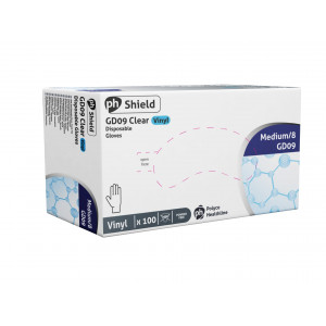 Jednorázové Vinylove rukavice Polyco Healthline, 100ks, velkost M