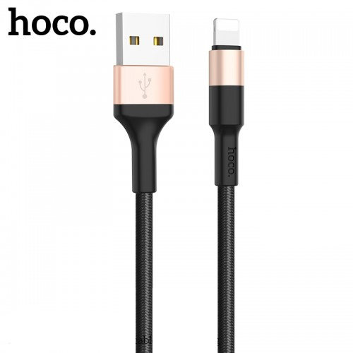 Hoco. Xpress Charging Data Cable for Lightning (Black and Gold)
