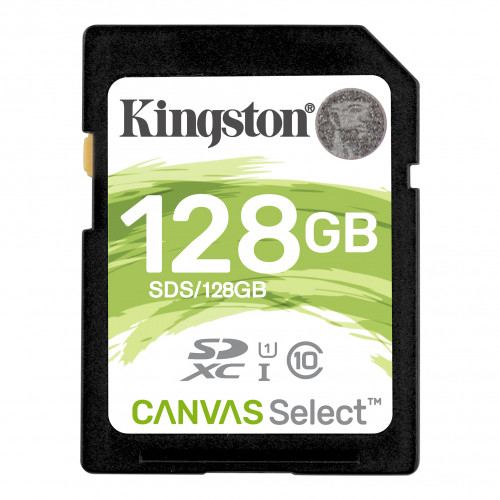 Kingston 128GB Canvas Select SDXC UHS-I U1