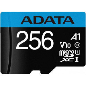 ADATA Premier microSDXC UHS-I Class10 (A1, V10) 256GB + adaptér (EU Blister)