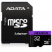 ADATA Premier microSDXC UHS-I Class10 32GB + adaptér (EU Blister)