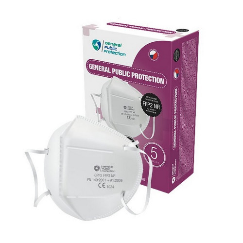 General Public Protection respirátor FFP2 NR CE 10 ks
