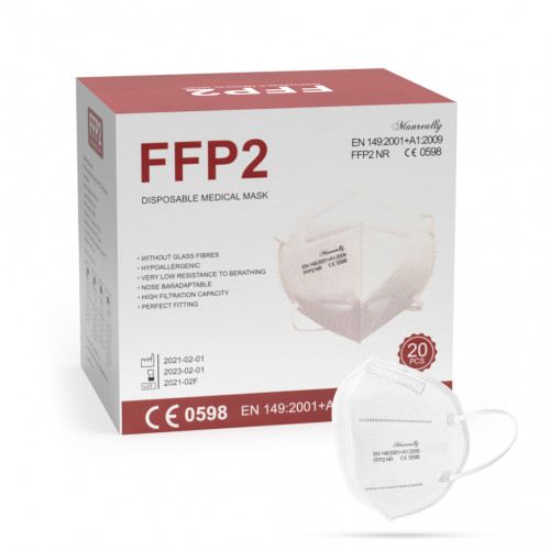 Manreally MZKZ95 respirátor FFP2 NR bílý 1ks/bal