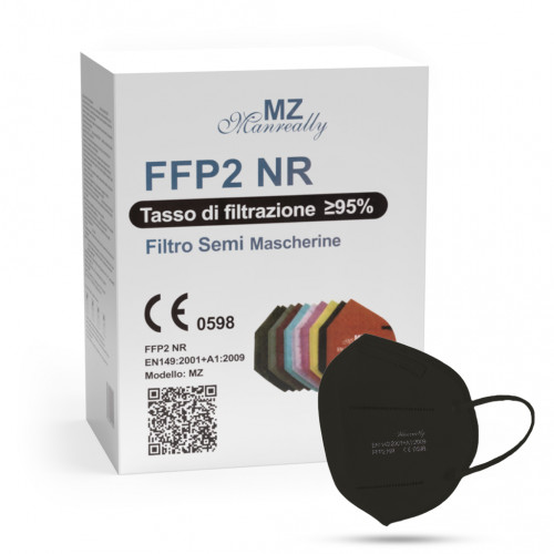 Manreally MZ respirátor FFP2 NR černý 20ks/bal