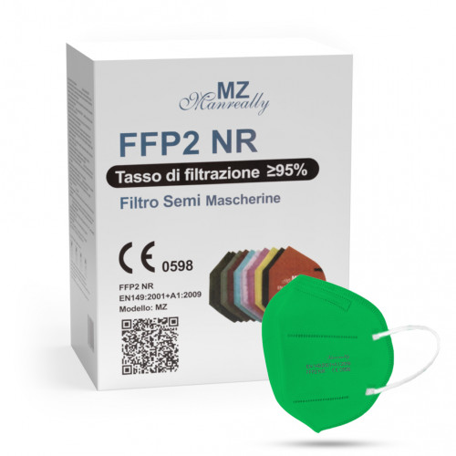 Manreally MZ respirátor FFP2 NR zelený 1ks/bal