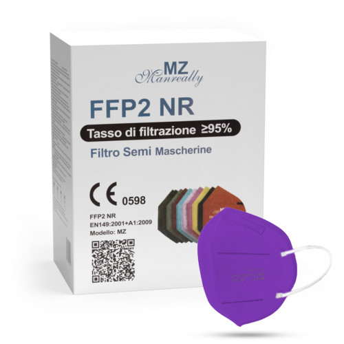 Manreally MZ respirátor FFP2 NR fialový 20ks/bal
