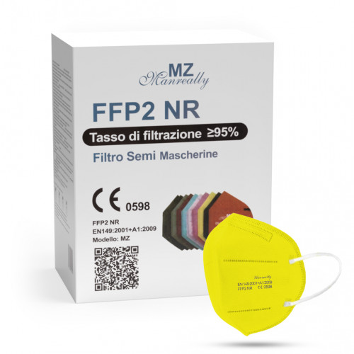 Manreally MZ respirátor FFP2 NR žlutý 1ks/bal
