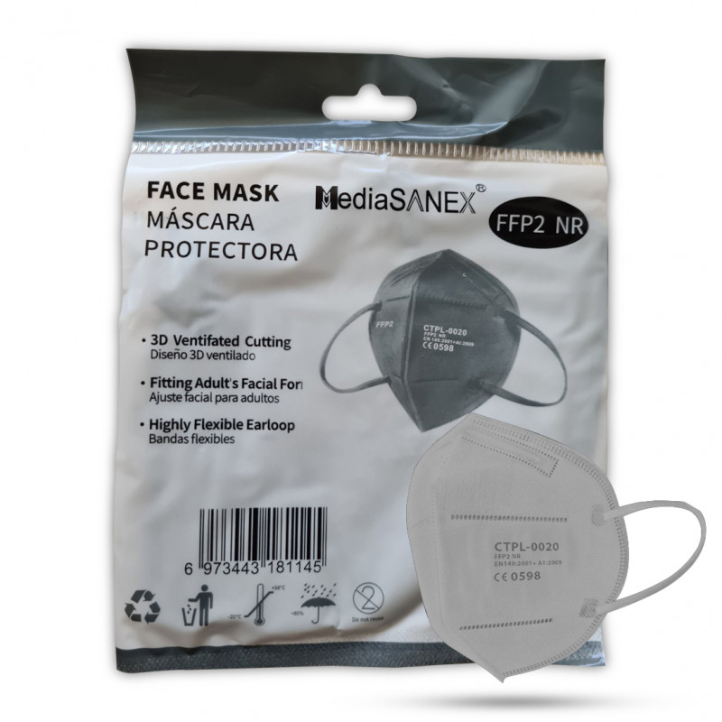 Media Sanex CTPL0020 Respirátor FFP2 NR šedá 1ks/bal iMobily.eu