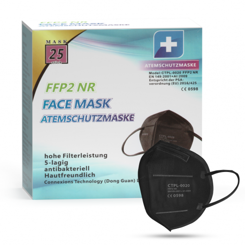 MundoSalud CTPL-0020 Respirátor FFP2 NR Black 10ks/bal