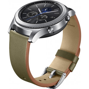 Samsung Gear S3 Náhradní Pásek Leather 22mm Green (EU Blister)
